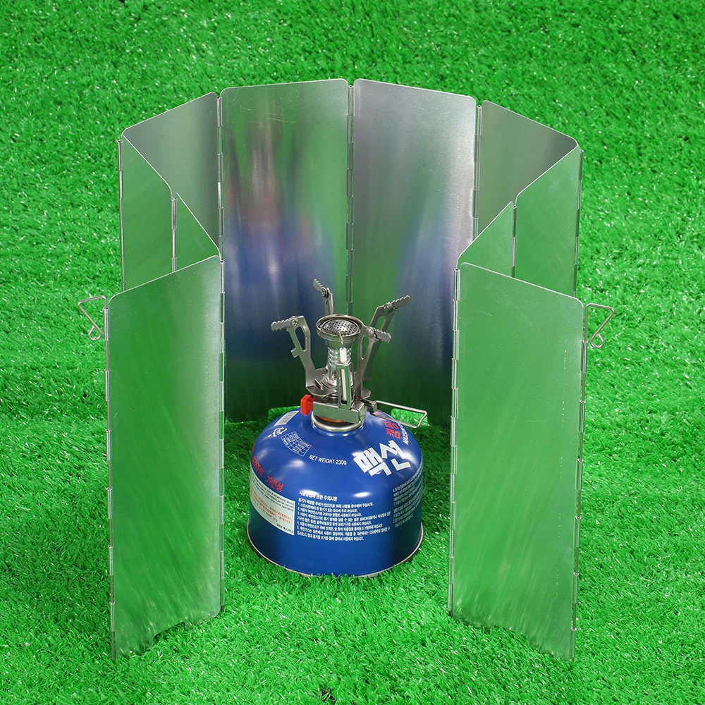 8 пластин DF001 плита ветровой экран экраны Кемпинг печи Ветер щит Складная газовая