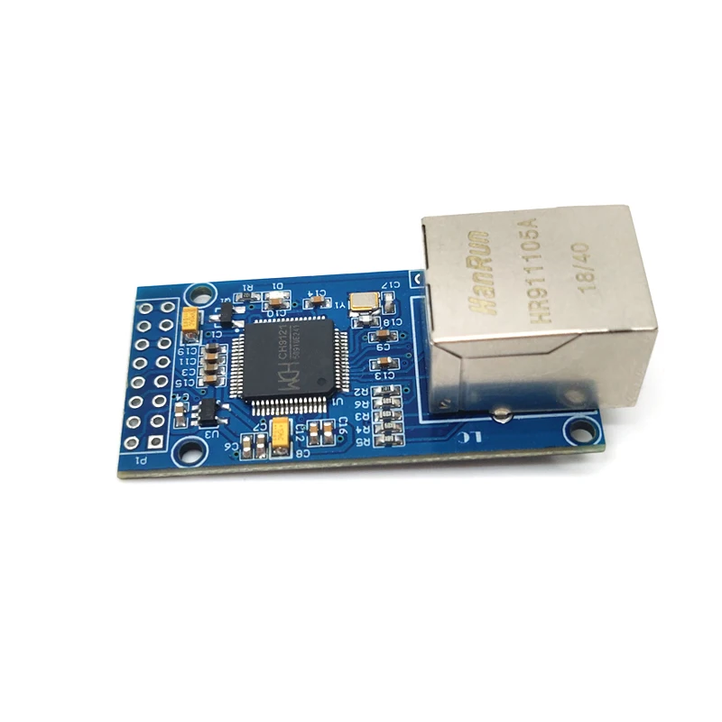 Сетевой модуль CH9121 UART к серверному MCU модулю Ethernet