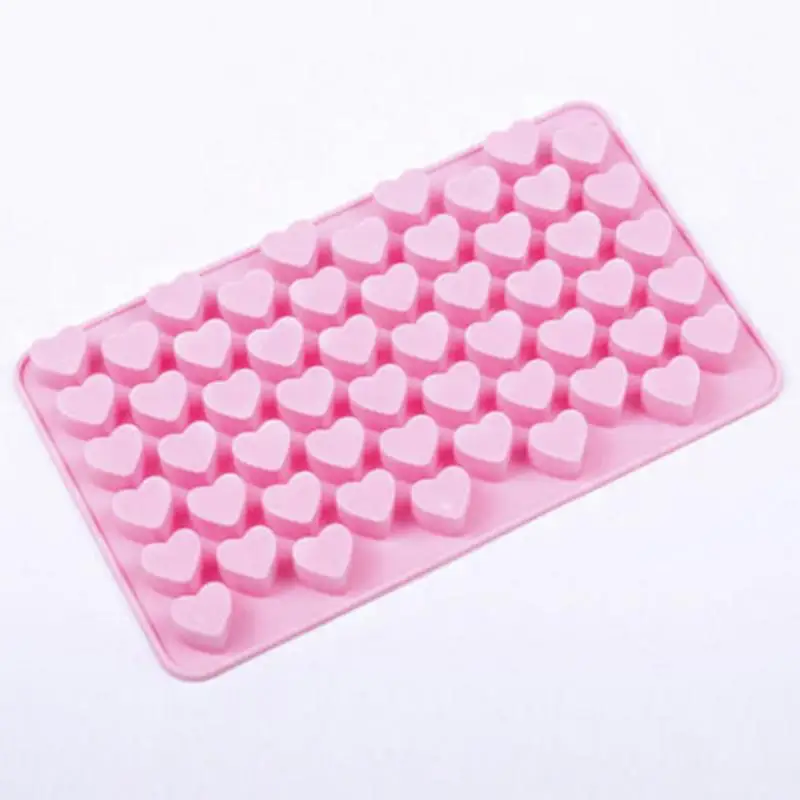 

DIY 55 Mini Heart Shape Food Silicone Ice Cube Mold Fondant Chocolate Tray Mould Cute Ice Cream Maker Mold Kitchen Gadgets Tools
