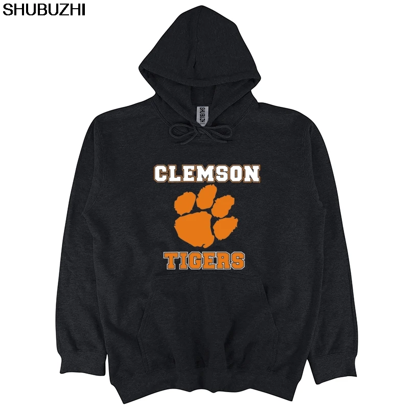 

Solid Color Graphic hoodie Fashion Casual Clemson Tigers Men's hoody New shubuzhi Funny Men High Quality hoodies sbz1071