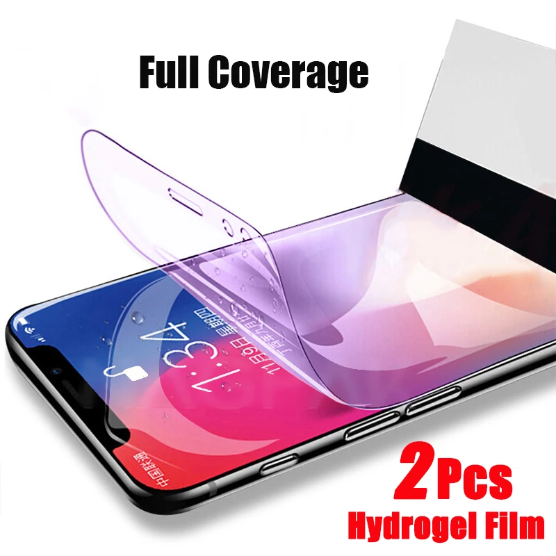 

Гидрогелевая пленка для iPhone 8, 7 Plus, SE 2020, Защитная пленка для экрана iPhone 13, 12 Pro, XS Max, XR, X, 2 шт.
