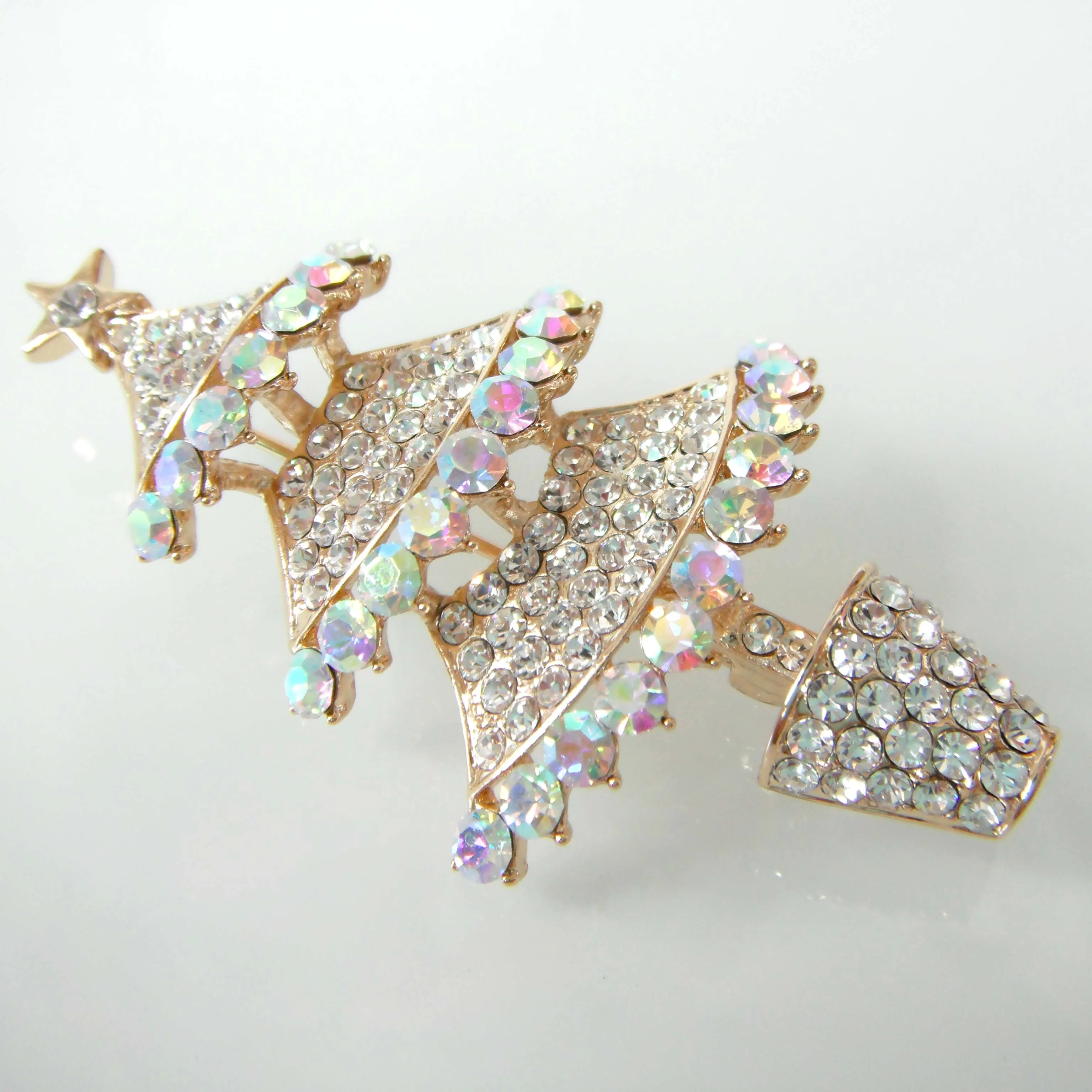 Навачи Рождественская елка желтый GP Красочный Кристалл Горный Хрусталь Булавка