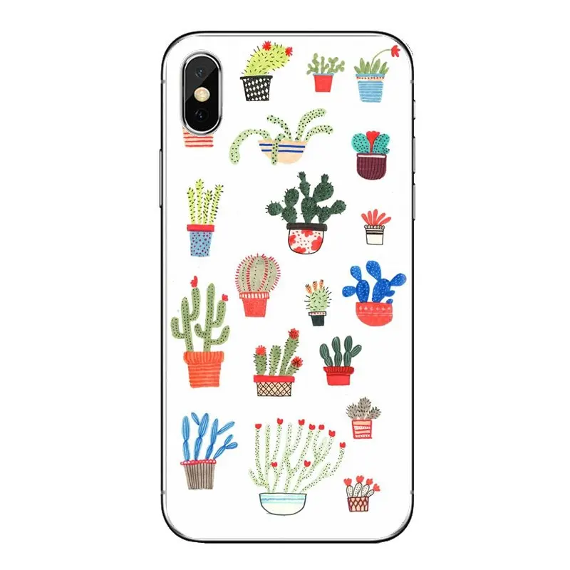 Cactus Flowers Green Plants Desert For Huawei Nova 2 3 2i 3i Y6 Y7 Y9 Prime Pro GR3 GR5 2017 2018 2019 Y5II Y6II Soft Shell Case |