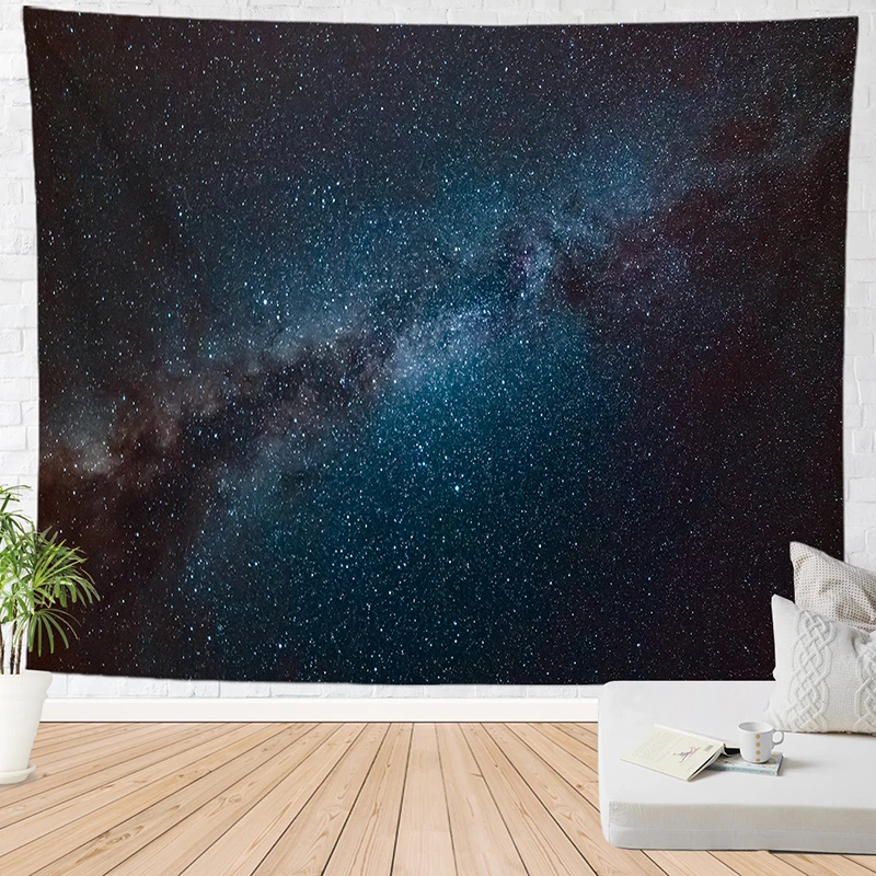Настенный гобелен с изображением звездных звезд ночное небо полиэстер | Дом и сад