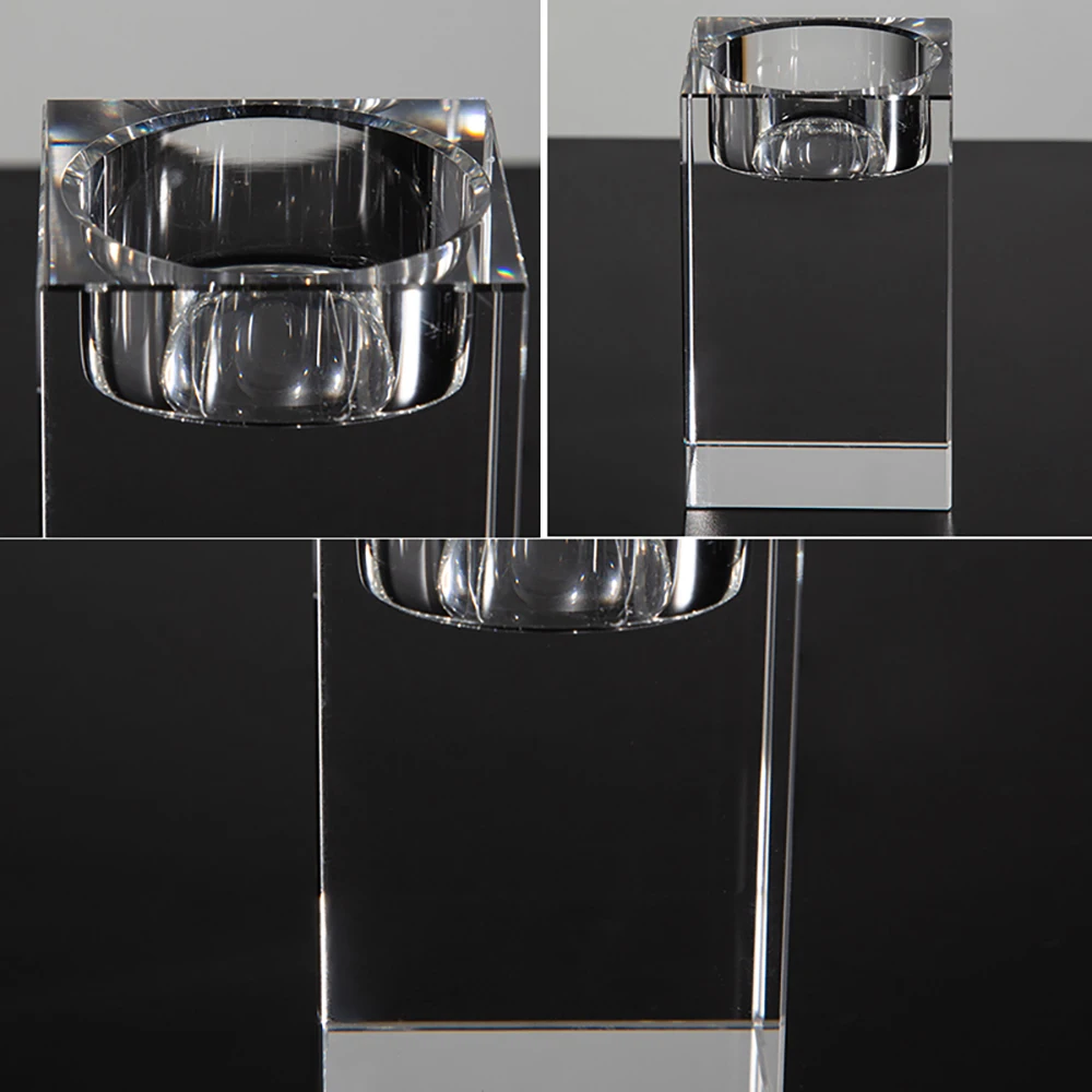 

K9 Crystal Candle Holder Home Decorations Candlestick Wedding Idea Table Centerpieces Coffee Shop Decorations Crystal Candle Cup