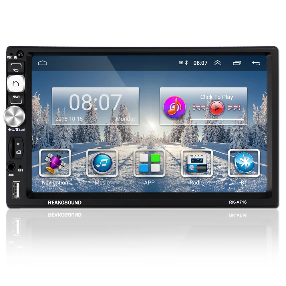 Camecho 2 din Автомобильный gps Авторадио android 8,1 Автомобильный мультимедийный плеер 2din Авторадио резервная Bluetooth Камера для VW NISSAN KIA