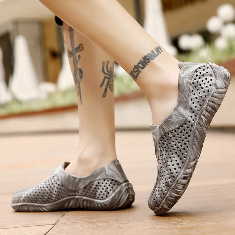 Summer Men Clogs Quick Dry Sneakers Home Slippers Outdoor Garden Shoes Beach Sandals Mules Antiskid Bathroom | Спорт и развлечения