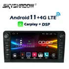 Автомобильный DVD-плеер 8 ГБ + 128 ГБ Carplay 8 дюймов DSP IPS Android 11,0 GPS карта WIFI Bluetooth RDS радио для Audi A3 S3 RS3 RNSE-PU 2002-2011