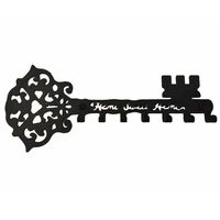 wall key holder 7 hooks decorative metal hooks for entrance door kitchen garage organize house vehicle keys vintage decor
