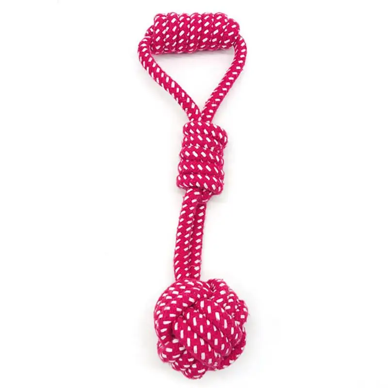 

Dog Cotton Rope Toy Bite Resistant Cat Interactive Toy Puppy Teething Tool Kitten Play Toy Dog Chew Toy Pet Supply Random Color