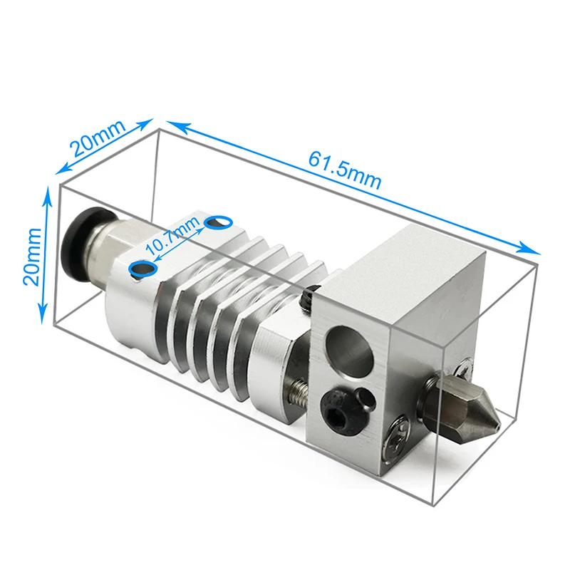 Комплект экструдера Hotend для 3D-принтера с силиконовым чехлом принтеров CR10 Ender 3/3S