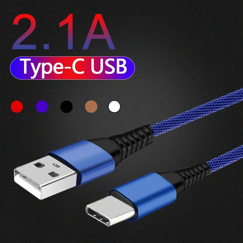Кабель usb type C 2.1A Быстрая зарядка USB C кабель для передачи данных Usb-C зарядное устройство для samsung S10 S9 S8 кабель type-C для Xiaomi Mi 9 SE 9T Pro