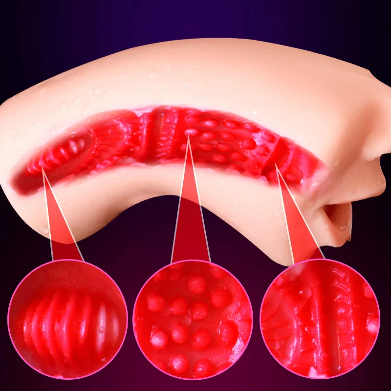 Мужской мастурбатор Реалистичная чашка для орального рота самолёт интимные