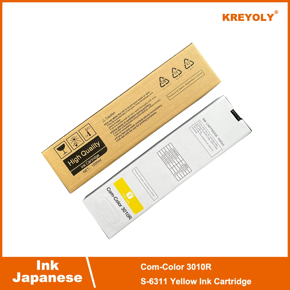 Japanese Ink Cartridge Riso ComColor 3010R S-6308 S-6309 S-6310 S-6311 K C M Y