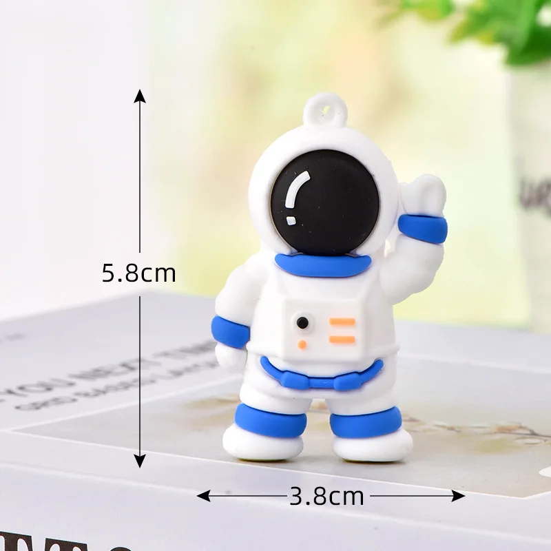 

Брелок для ключей «астронавт», креативный милый мультяшный мягкий клей в виде астронавта, аксессуар «сделай сам» для ключей от машины, пары ...