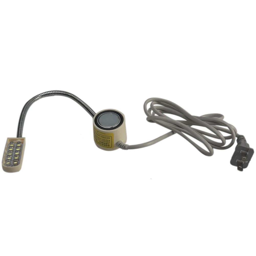 

10 LED Bulbs Mounting Base Lamp Eyeshield Clothes Magnetic Sewing Machine Gooseneck For Lighting Energy Saving Portable