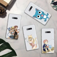 fairy tail phone case transparent for samsung galaxy a71 a21s s8 s9 s10 plus note 20 ultra