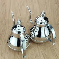 1 2l1 8l latin design teapot thicker 304 stainless steel water kettle palace tea pot for home restaurant
