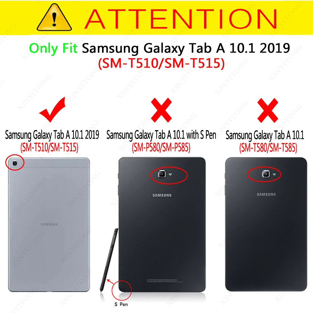 Чехол для samsung Galaxy Tab A 10,1 SM-T510/T515 планшет Регулируемая Складная подставка чехол для samsung Galaxy Tab A 10,1 чехол