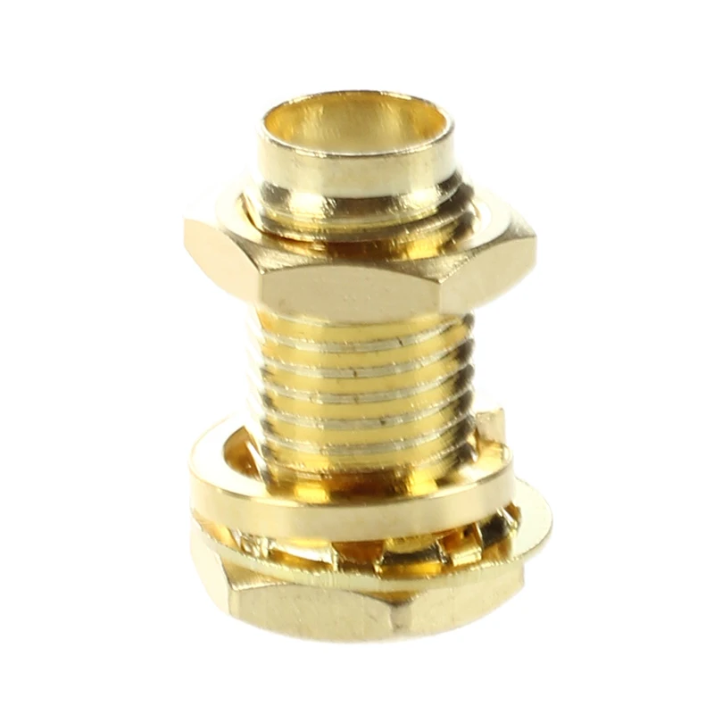 5 шт. SMA женские гайки переборка обжимные прямые RF коаксиальные соединители