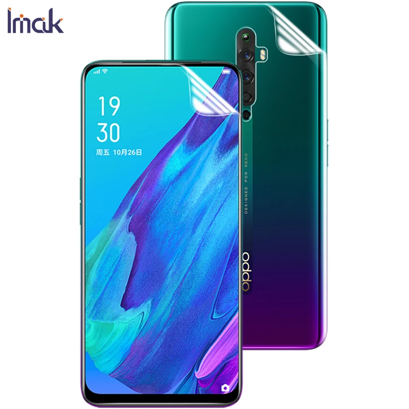 Imak Hydrogel III для OPPO Reno2 Z, 2 шт., защита для заднего экрана, передняя, задняя, полное покрытие, мягкая защитная пленка, не стекло