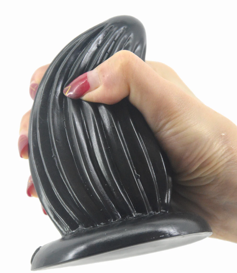 FAAK новейшая Анальная пробка с присоской ребристая поверхность анальный