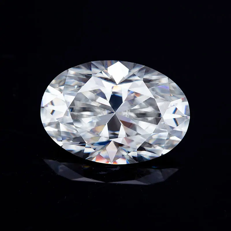 DEF цвет овальной огранки 2ct 7x10 мм Круглый Муассанит бриллиантовые драгоценные