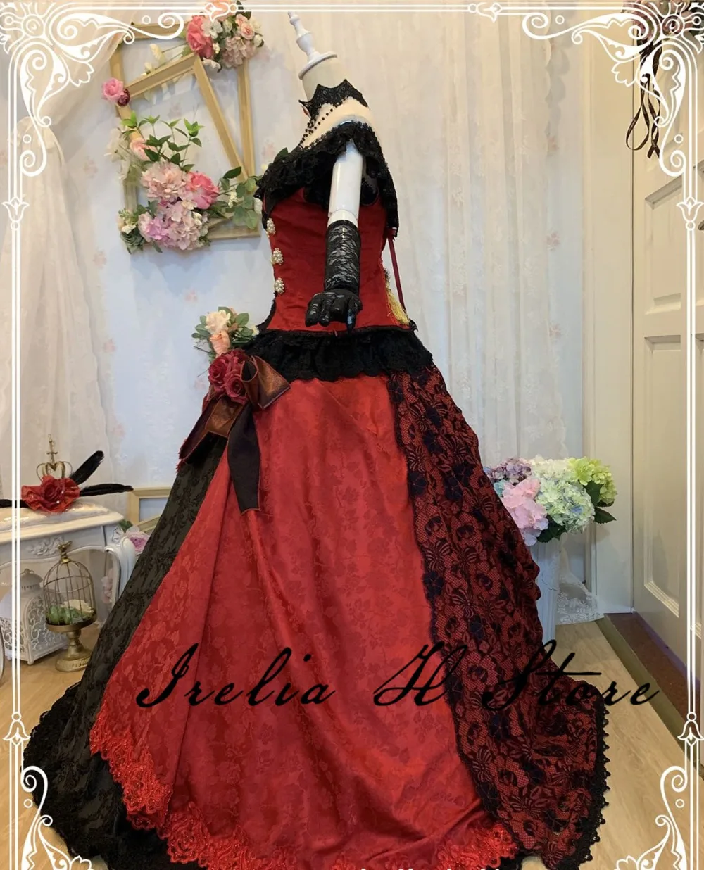 Madam Red Темный дворецкий, косплей, Madam красный костюм для косплея, платья для женщин, высокое качество, индивидуальный заказ