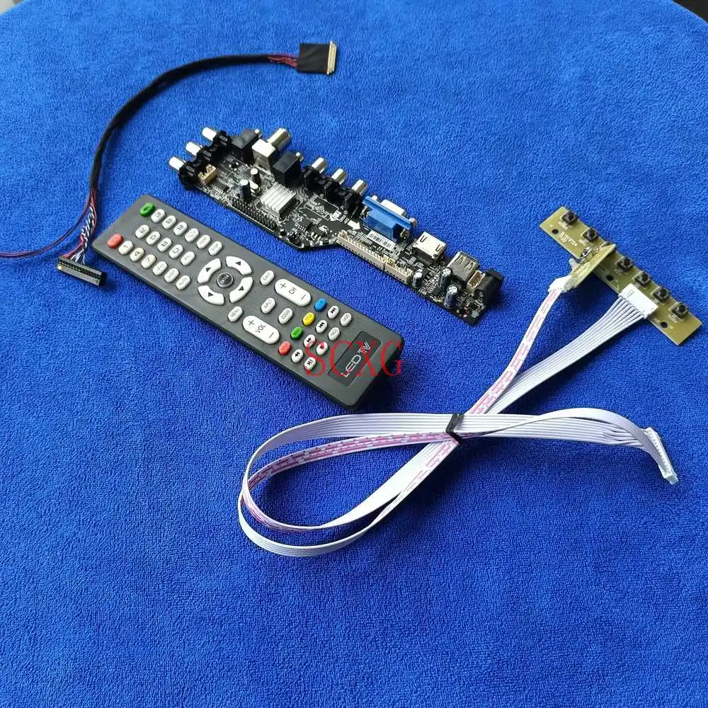 

Плата привода монитора LP156WH4/LP156WH8/LP156WH9, совместимая с HDMI, USB, AV, VGA, DVB, LCD/светодиодный, 40-контактный LVDS 1366*768