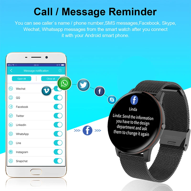 lige 2020 new smart watch men full touch screen sports multi function watch heart rate alarm clock reminder fitness smartwatch free global shipping