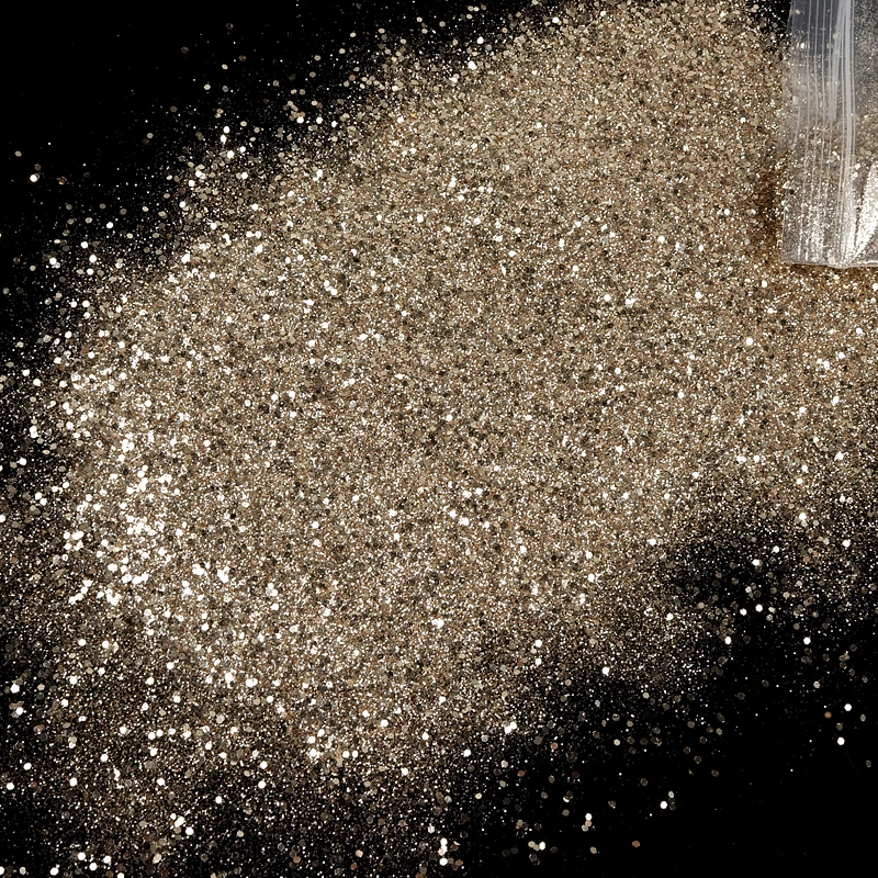 50 г блестящие дизайн ногтей Блестящий золотистый Серебристый пигментарный