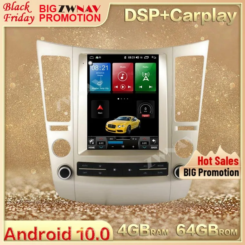 

Автомобильный мультимедийный плеер для Hyundai Veracrus, большой экран в стиле Теслы, Android 10,0, DSP, Carplay