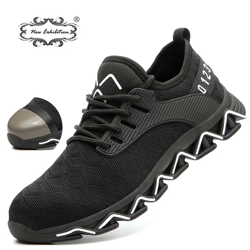 Новая защитная обувь для выставки одобрен CE мужские модные легкие рабочие