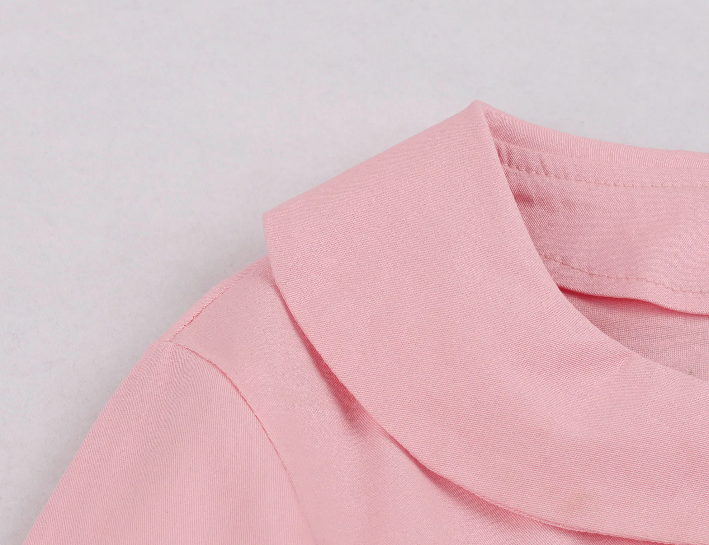 

Short Sleeve Cotton Summer Pink Dress VD1427 Hepburn Vintage Retro Swing Rockabilly Dress 50s 60s Elegant Party Dresses