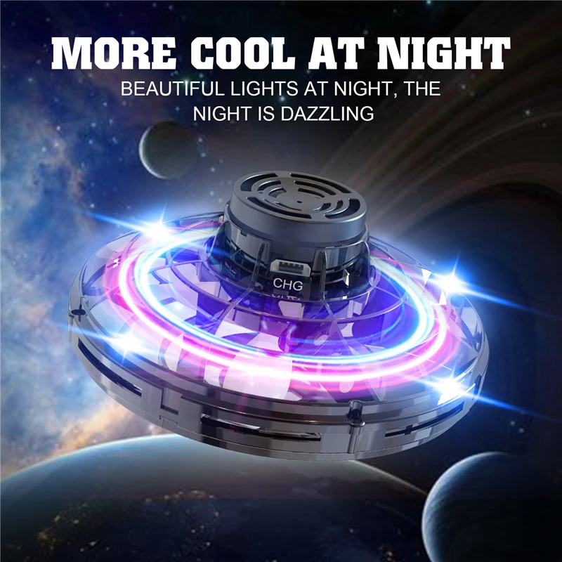 Flynova Спортивная антистресс Ручной мини Летающая Игрушка гироскоп Rotator Дрон НЛО