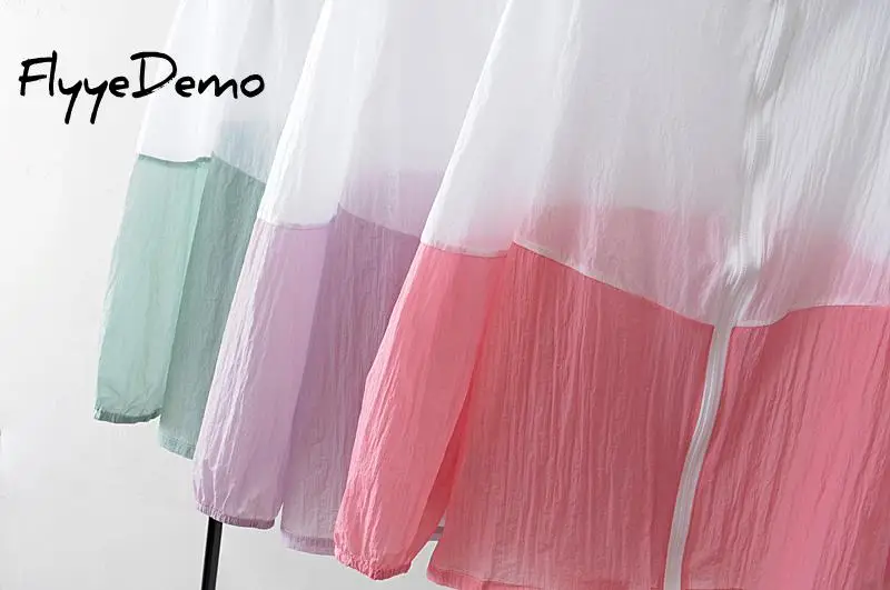 Летний солнцезащитный крем с длинными рукавами открытое пальто прозрачная