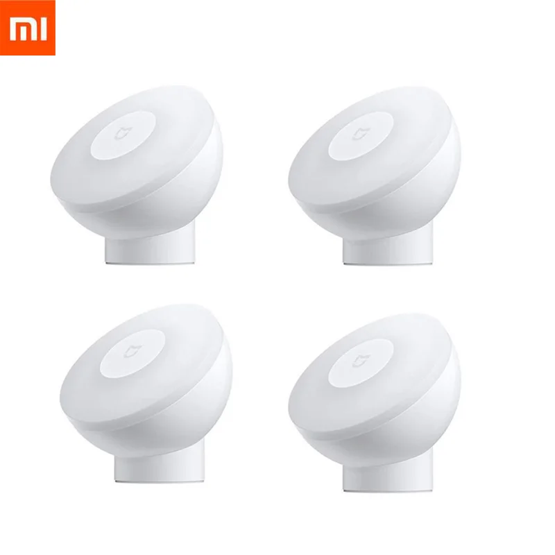 Новый светодиодный индукционный ночник Xiaomi Mijia с 2 лампами регулируемая яркость