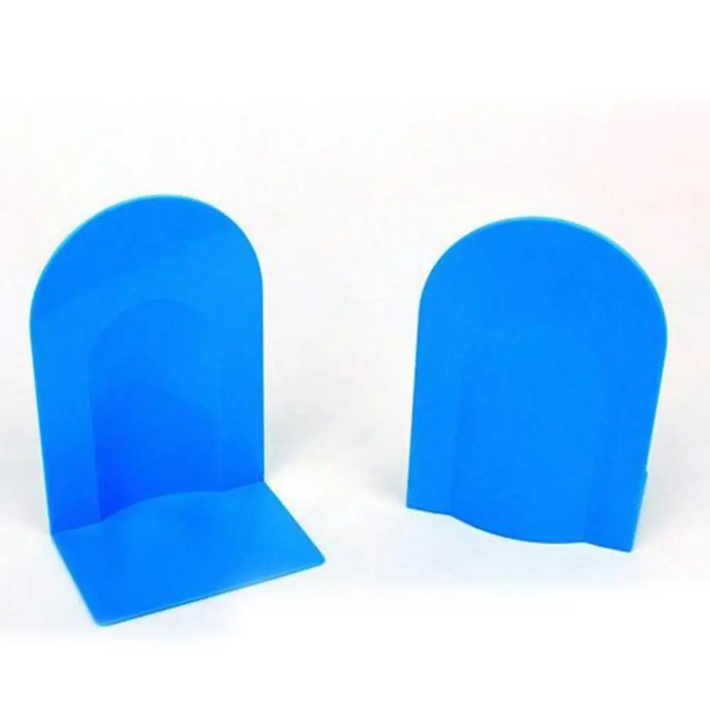

Adeeing 2Pcs Bookshelf Students Children Reading Books Plastic Frame Bookends Books Bracket Random Color d18
