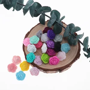 50 шт., силиконовые бусины для детского прорезывателя-пустышки