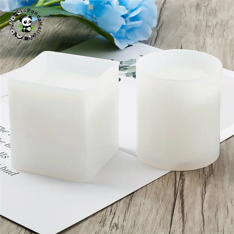 Pandahall 2 шт. DIY силиконовые формы литья смолы формы для эпоксидной смолы ювелирных изделий Изготовление DIY инструменты Белый 2 размера