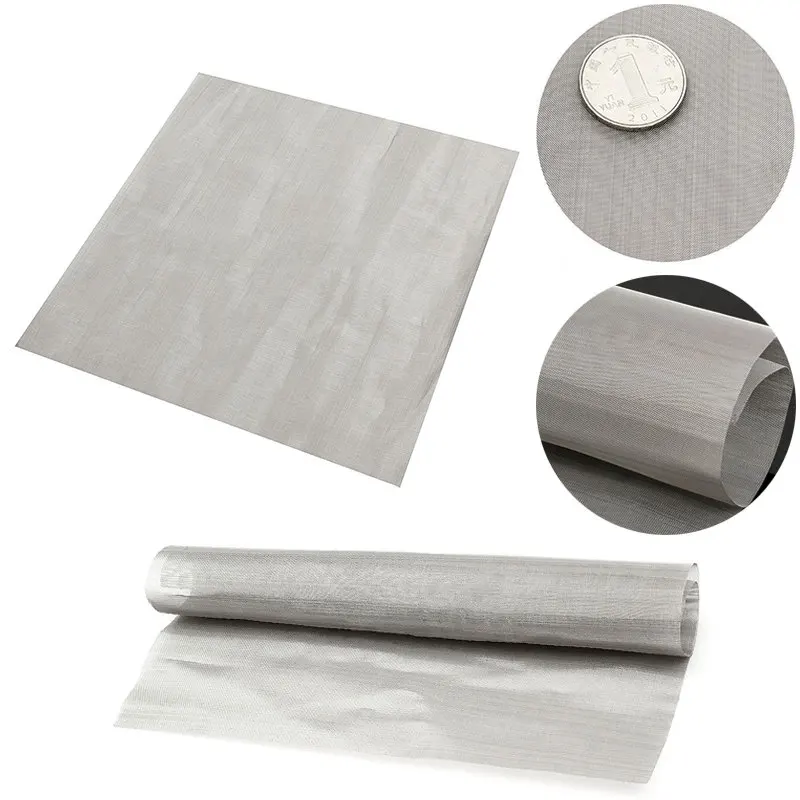 

Stainless Steel 100 Mesh Filtration Woven Wire Cloth Screen Water Filter Sheet 11.8" Home Oil Powder Filtering Tools