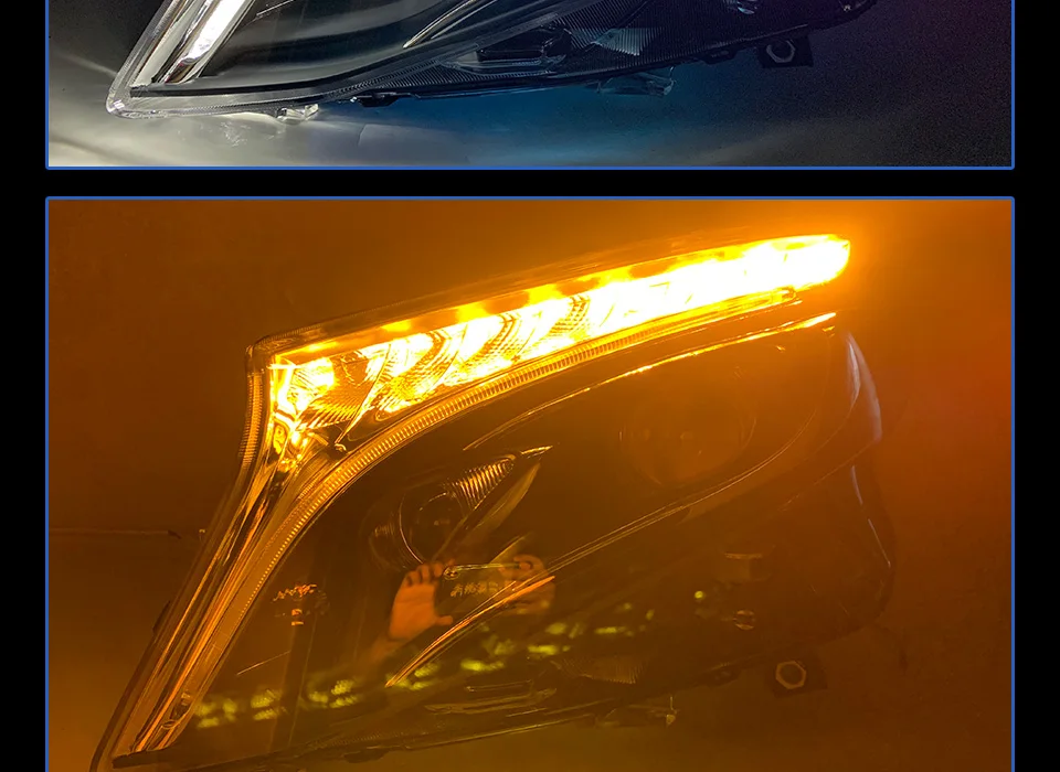 Фары для автомобиля Benz VITO 2013- DRL дневные ходовые огни головная лампа светодиодный Биксеноновая лампа Противотуманные фары тюнинг автомобильные аксессуары
