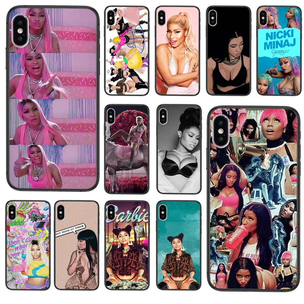 Черный силиконовый чехол для Mate 40 30 20X 10 lite plus pro Nova 8 Pro 7 6 se Nicki Minaj очень дешевый -