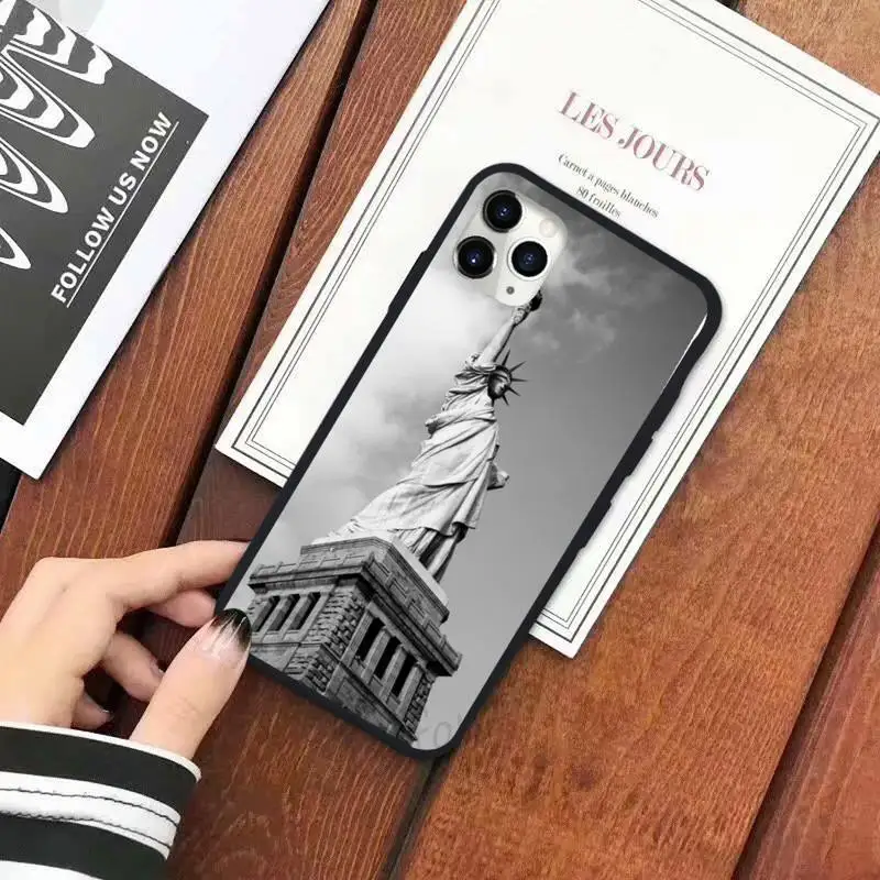 

statue of liberty statue Symbol Phone Case for iPhone 11 12 pro XS MAX 8 7 6 6S Plus X 5S SE 2020 XR