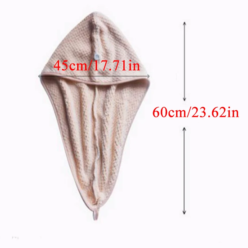 

1pc Shower Cap Magic Microfiber Hair Quick Drying Dryer Towel Bath Wrap Cap Quick Hat Turban Dry shower Cap Hair Bonnet Hot Sold