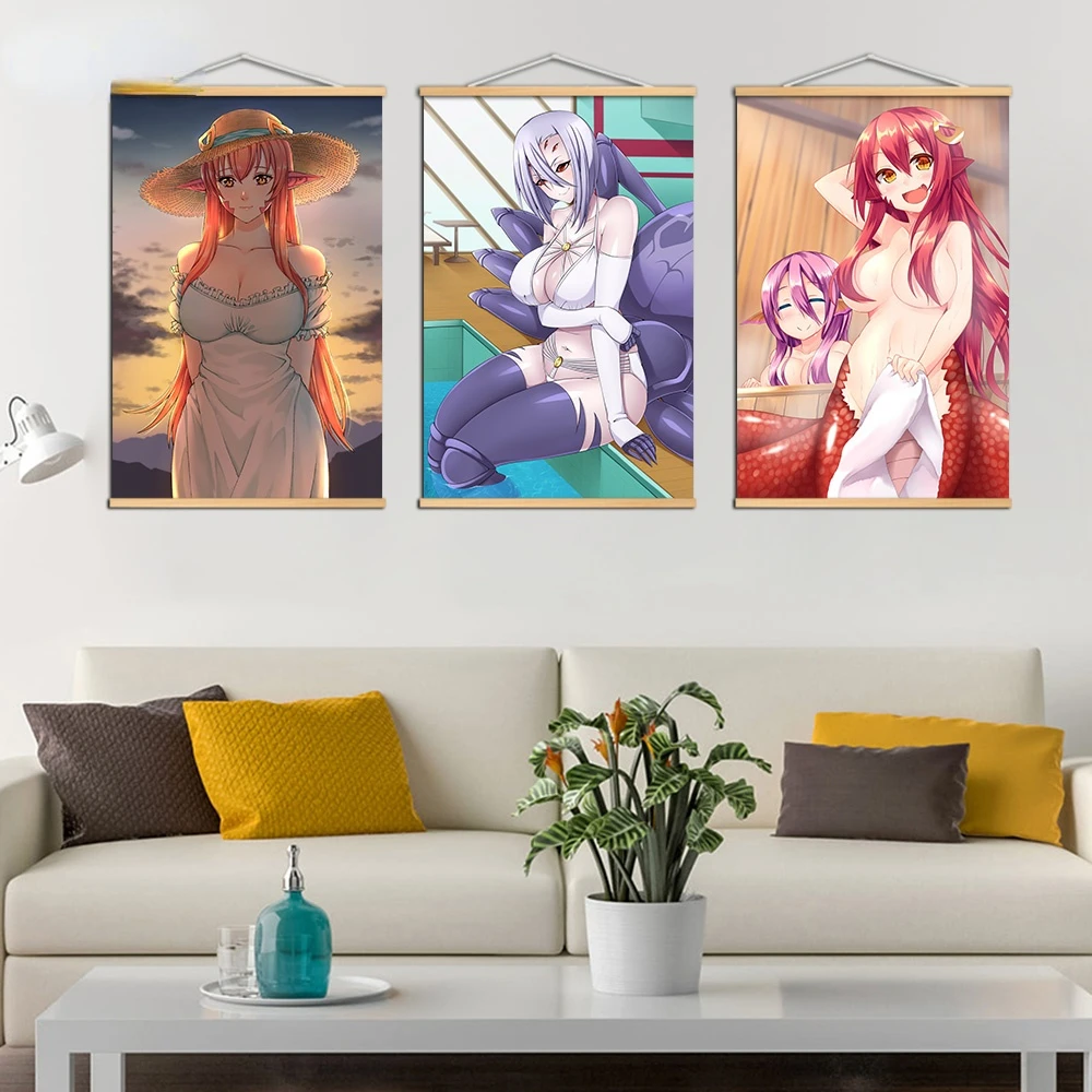 

Anime Monster Musume No Iru Nichijou Boys Canvas Painting Wall Art Photo Essence Quintuplets Anime Poster Children Room Decor