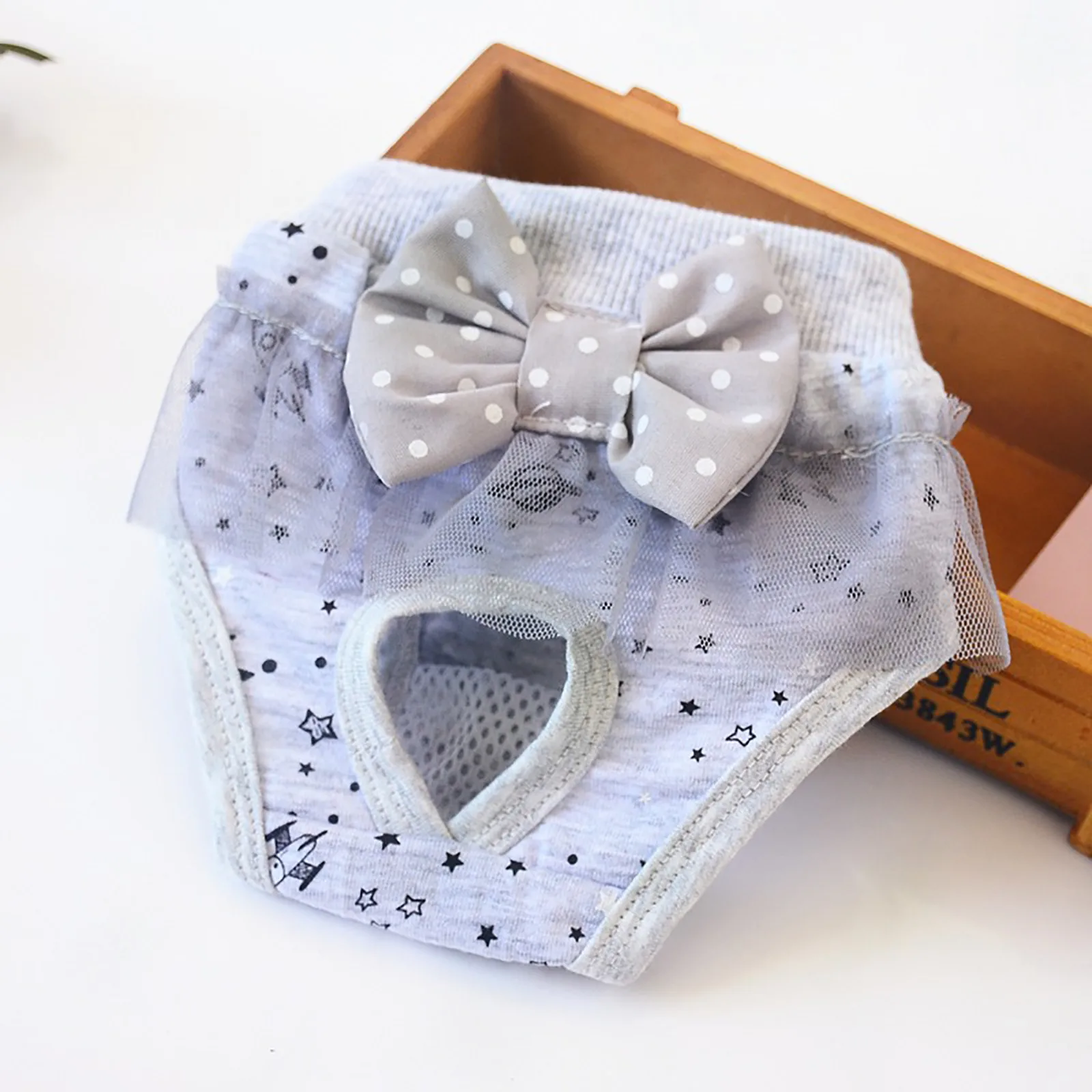 

Pet Physiological Pants Lace Mesh Princess Menstrual Pants Teddy Underwear