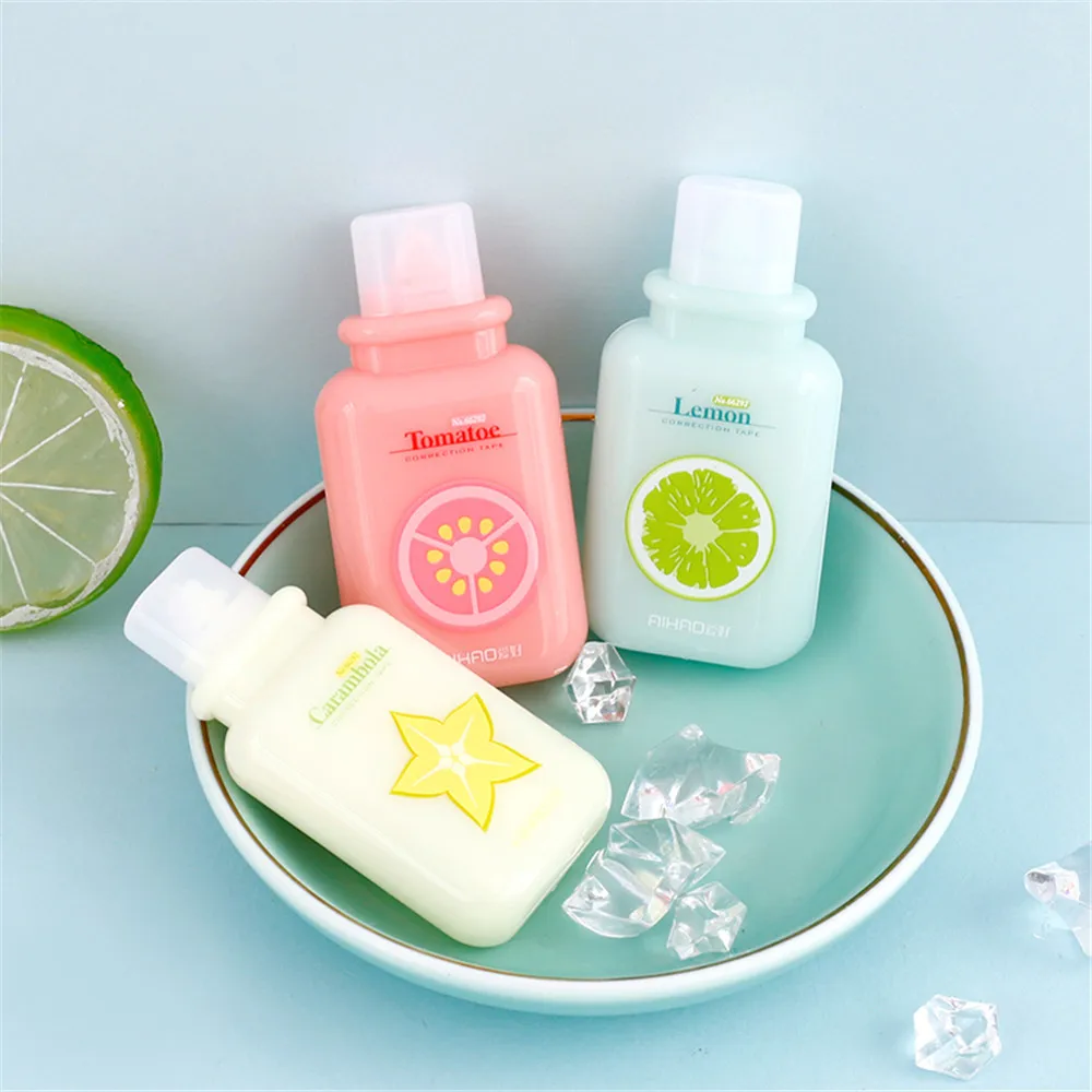 Милые конфеты цвет молочная бутылка коррекция лента Kawaii Канцтовары правильный