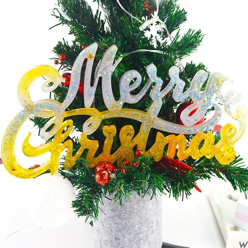 

Формы для эпоксидной смолы «сделай сам» с надписью «Merry Christmas»