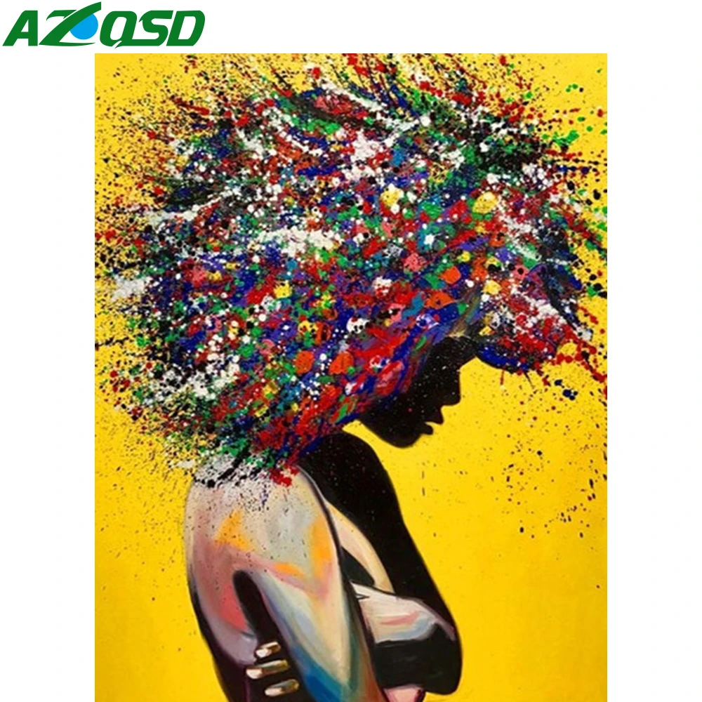 AZQSD DIY картина по номерам холст Наборы портрет ручной работы подарок рисунок на